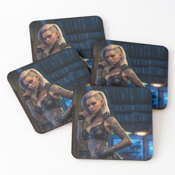 Item preview, Cyberpunk Girl #7 designed and sold by gentleman-rogue.