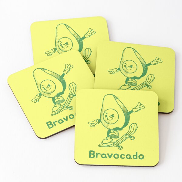 Item preview, Bravocado. Lovely Cool Skateboarding Avocado designed and sold by Rebel-Design.
