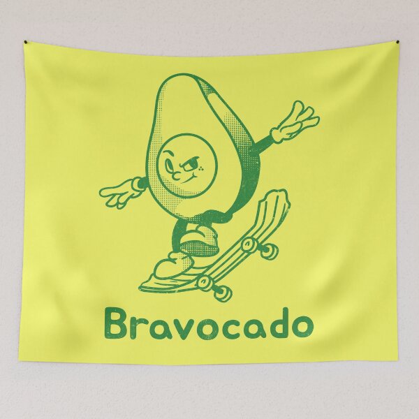 Item preview, Bravocado. Lovely Cool Skateboarding Avocado designed and sold by Rebel-Design.