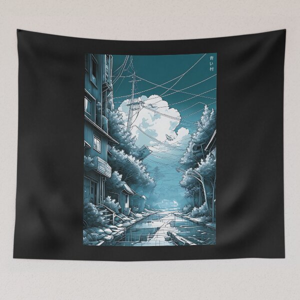 Item preview, Blue Village - Inkpunk designed and sold by CyberInc.