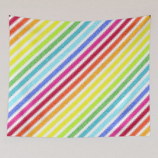 Item preview, Rainbow Pixel Stripes designed and sold by 2sweetsDesign.