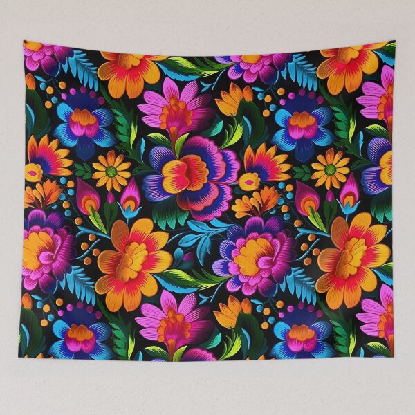 Item preview, Vibrant embroidery pattern designed and sold by ArtfulVixen.