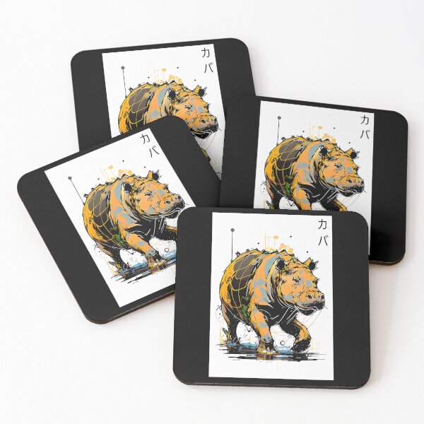 Item preview, Hippopotamus - Inkpunk designed and sold by CyberInc.