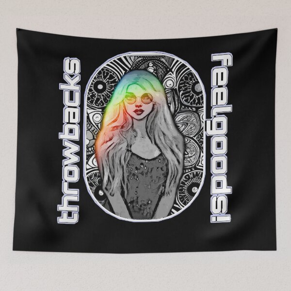 Item preview, Throwbacks Feelgoods - good memories - black and white photo collage with rainbow designed and sold by kikidu21.
