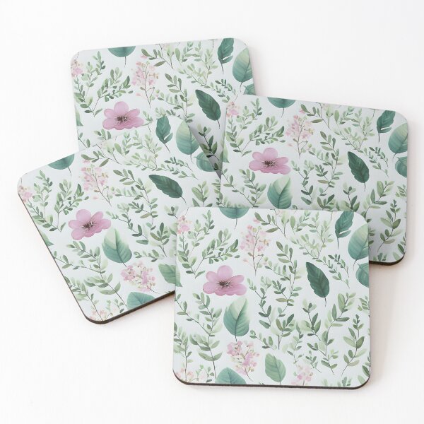 Item preview, Elegant botanical watercolor floral pattern designed and sold by amrakm.