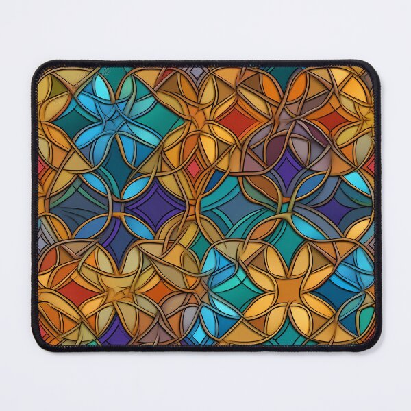 Item preview, Vibrant Stained Glass Pattern Art designed and sold by GiveMeMood.
