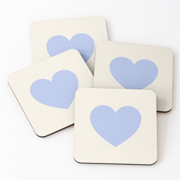 Item preview, Simple Baby Blue Love Heart Off White Background designed and sold by GemsAnatomy.