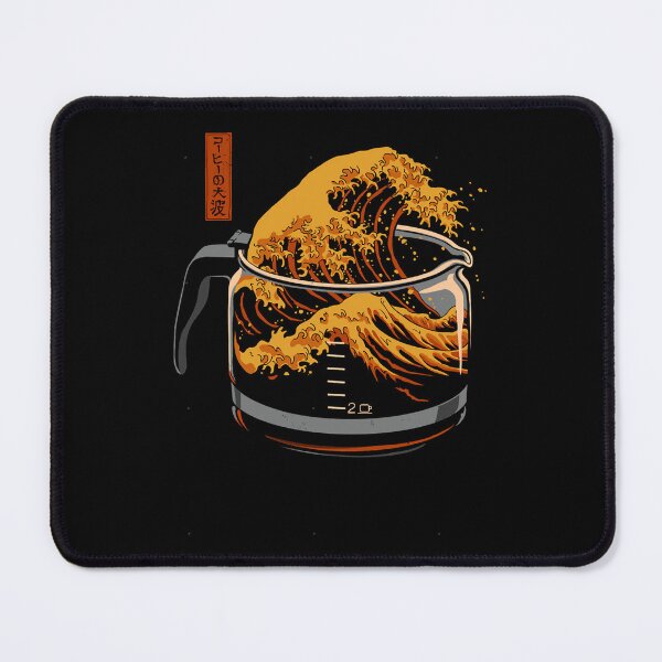 Item preview, The Great Wave of Coffee designed and sold by RowenaGagnonz.