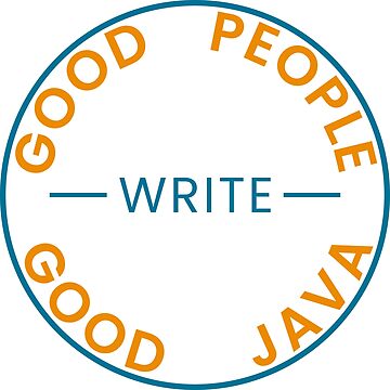 Artwork thumbnail, Good People Write Good Java Sticker by kartedrop