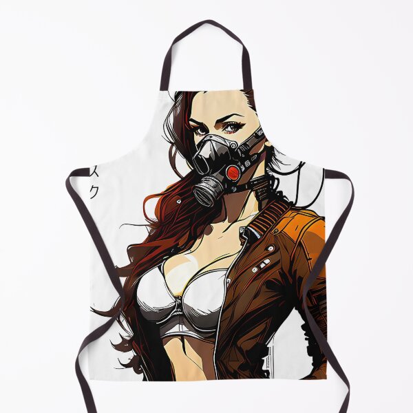 Item preview, Woman with Gas Mask - Inkpunk designed and sold by CyberInc.