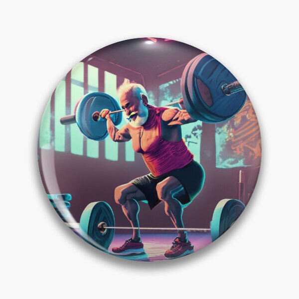 Item preview, Gym design with retro colors designed and sold by Creativedges.