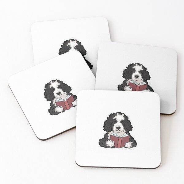 Item preview, Bernadoodle reading a book designed and sold by timgd22.