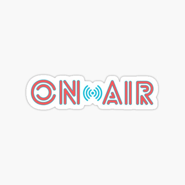 Broadcasting On Air Sticker by Stream My Event for iOS & Android