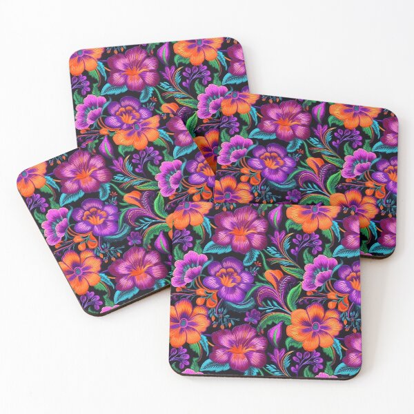 Item preview, Purple embroidered pattern designed and sold by ArtfulVixen.