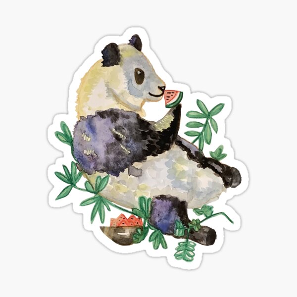 Cute Panda Eating Watermelon Graphic by neves.graphic777 · Creative Fabrica