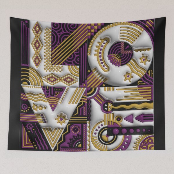 Item preview, Love Purple & Tan designed and sold by Daniel Pelavin.