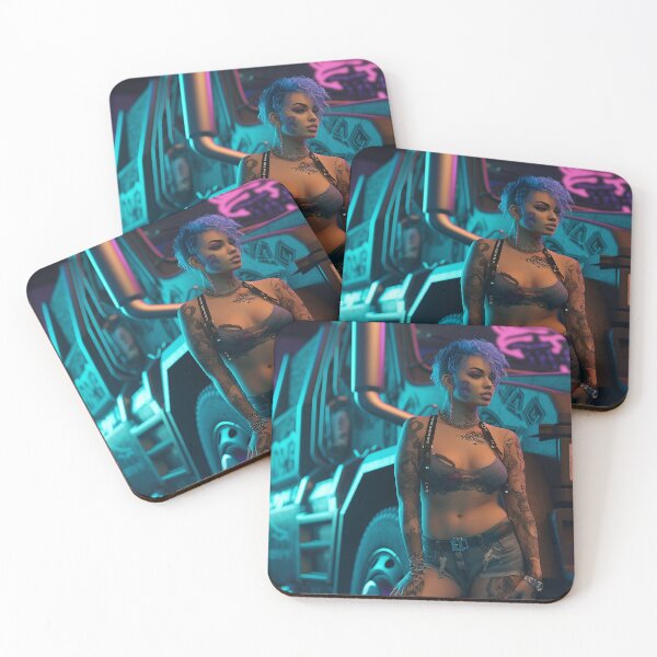 Item preview, Cyberpunk Girl #21 designed and sold by gentleman-rogue.