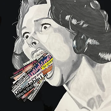 Artwork thumbnail, Retro Woman by scribblepixie