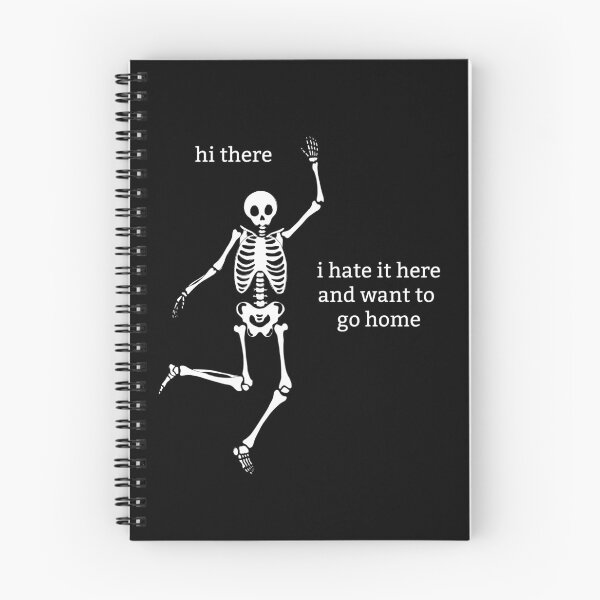 Item preview, Sassy Skeleton "I hate it here" Funny Saying designed and sold by sassyskeleton.