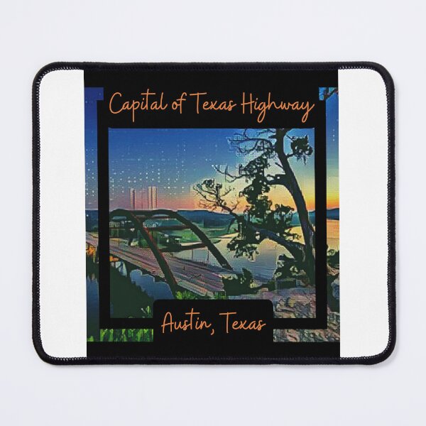 Item preview, Capital of Texas Highway Austin, Texas designed and sold by LivingRoomZoo.