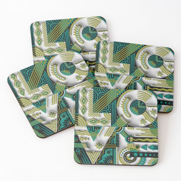 Item preview, Love Turquoise & Pea Green designed and sold by Daniel Pelavin.