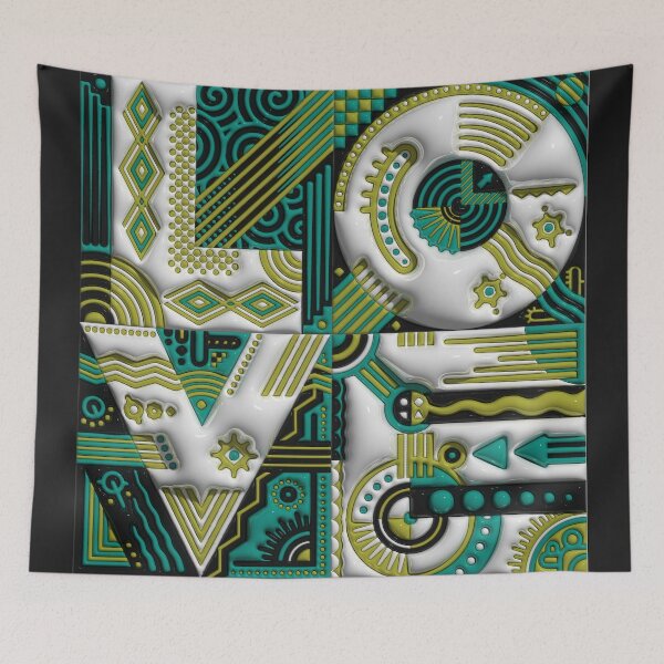 Item preview, Love Turquoise & Pea Green designed and sold by Daniel Pelavin.