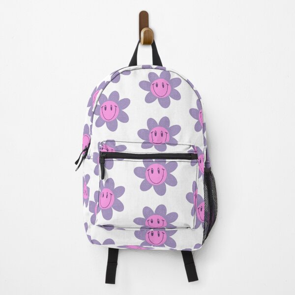 Vista previa del artículo con la obra «Sonrisa flor violeta/rosa», diseñado y vendido por HaloDesigns23.