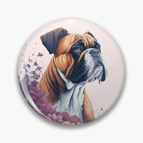 Item preview, Perro boxer de Flowers and Leaves designed and sold by shokA Design.