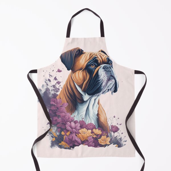 Aperçu de l'œuvre Chien Boxer par Flowers and Leaves créée et vendue par shokA Design.