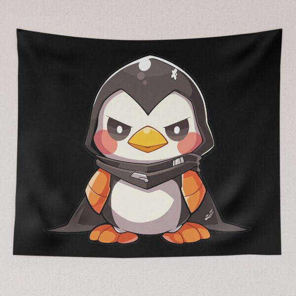 Item preview, Kawaii superhero penguin designed and sold by FurFashion.