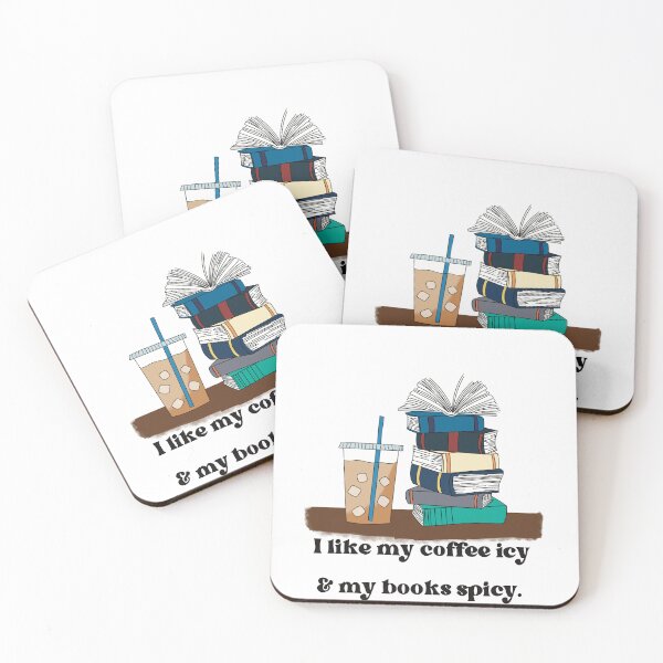 Item preview, Iced coffee and spicy books designed and sold by cjharbor.