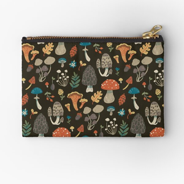 Item preview, Forest Floor Mushroom repeating pattern designed and sold by CozyPtarmigan.
