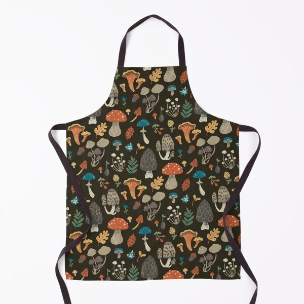 Item preview, Forest Floor Mushroom repeating pattern designed and sold by CozyPtarmigan.