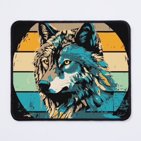 Item preview, Retro Wolf Summer Colors designed and sold by ALW951.