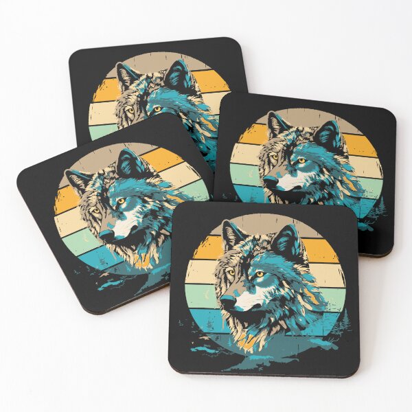 Item preview, Retro Wolf Summer Colors designed and sold by alw951.