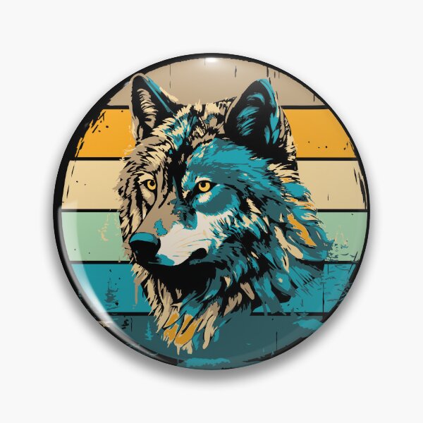 Item preview, Retro Wolf Summer Colors designed and sold by alw951.