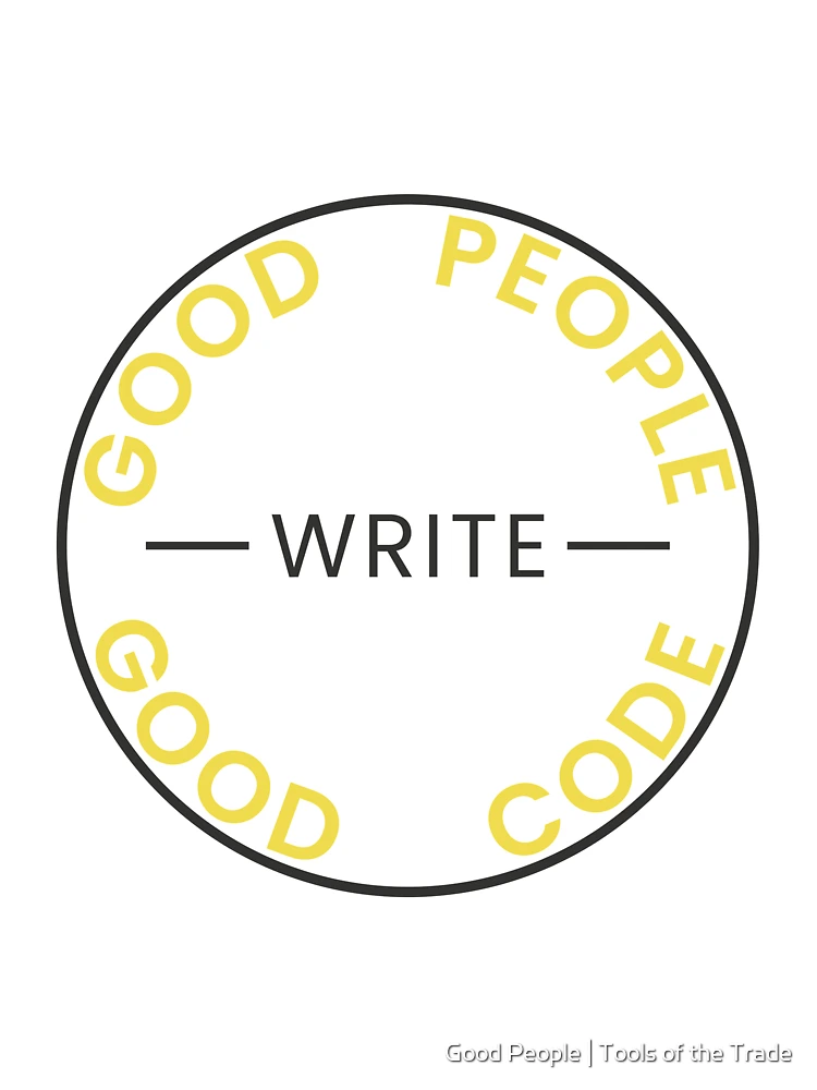 Thumbnail 7 of 7, Oversized T-Shirt, Good People Write Good Code - JavaScript Edition Sticker designed and sold by Good People | Tools of the Trade.