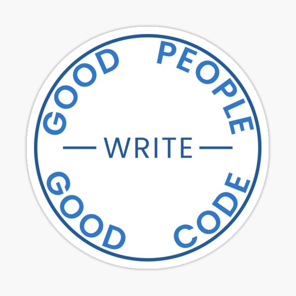 Good People Write Good Code - TypeScript Edition Sticker Sticker