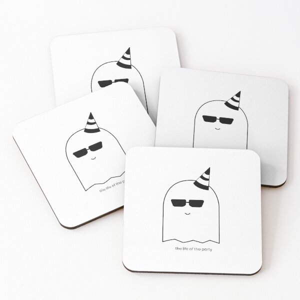 Item preview, "the life of the party" ghost illustration designed and sold by dianaestrellab.