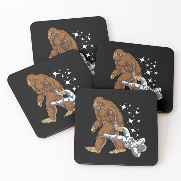 Item preview, Sasquatch and Astronaut Adventure - Retro, Whimsical, and Mysterious Encounters designed and sold by Drzamag.