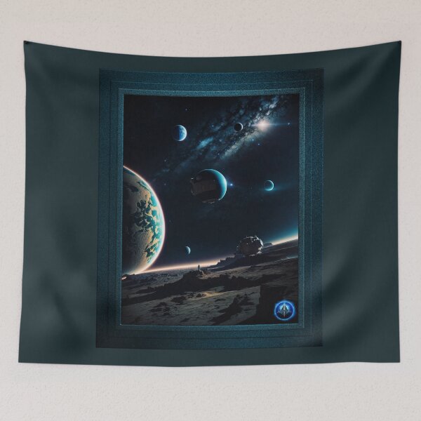 Item preview, Exploration of the Belivan Moon Sci-Fi Space Art AI Concept Art by Xzendor7 designed and sold by Xzendor7 Digital Art Creations.