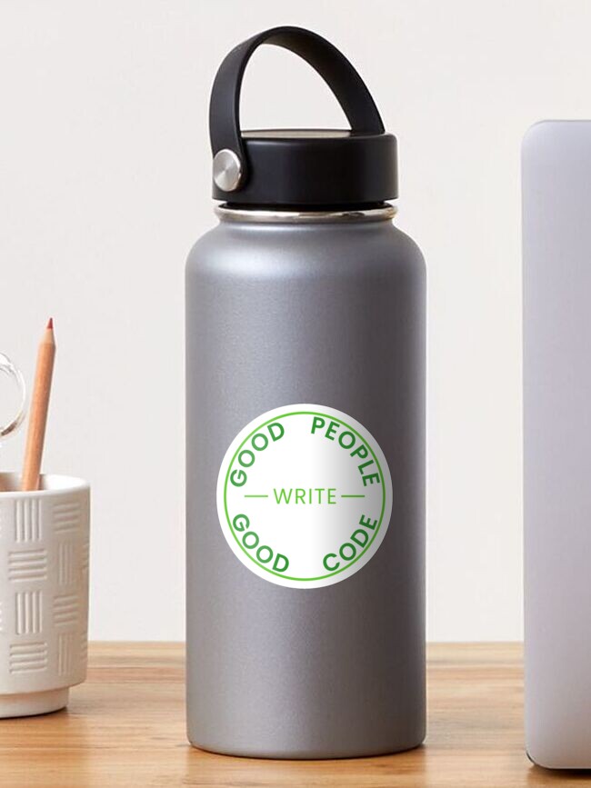 Thumbnail 1 of 3, Sticker, Good People Write Good Code - Node.js Edition Sticker designed and sold by kartedrop.