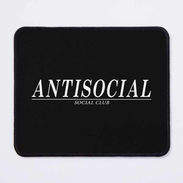 Item preview, Antisocial | Social Club | White on Transparent Slogan Design designed and sold by Iamglitchy.