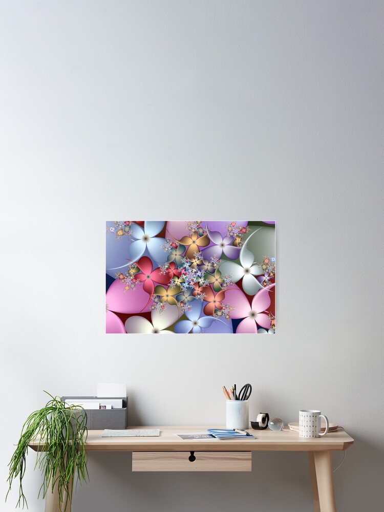 Thumbnail 2 of 3, Poster, Spring Flowers designed and sold by pinkal.