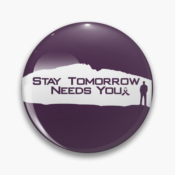 Item preview, pancreatic cancer  Awareness purple ribbon stay tomorrow needs you  designed and sold by shaderepublic.