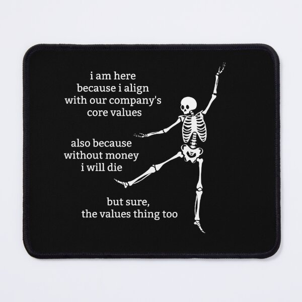 Item preview, Sassy Skeleton "Without money I will die" Funny Saying designed and sold by sassyskeleton.