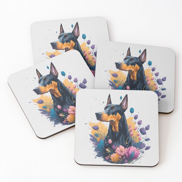 Item preview, doberman dog by Flowers and Leaves designed and sold by shokA Design.