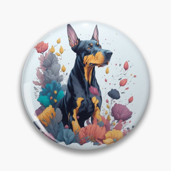 Item preview, doberman dog by Flowers and Leaves designed and sold by shokA Design.