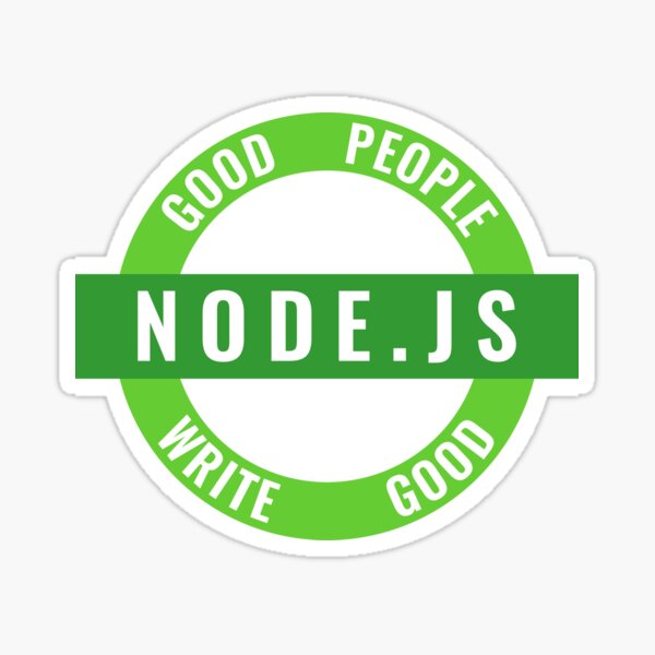 Good People Write Good Node.js Sticker Sticker