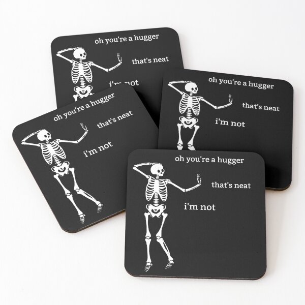 Item preview, Sassy Skeleton "You're a hugger" Funny Saying designed and sold by sassyskeleton.
